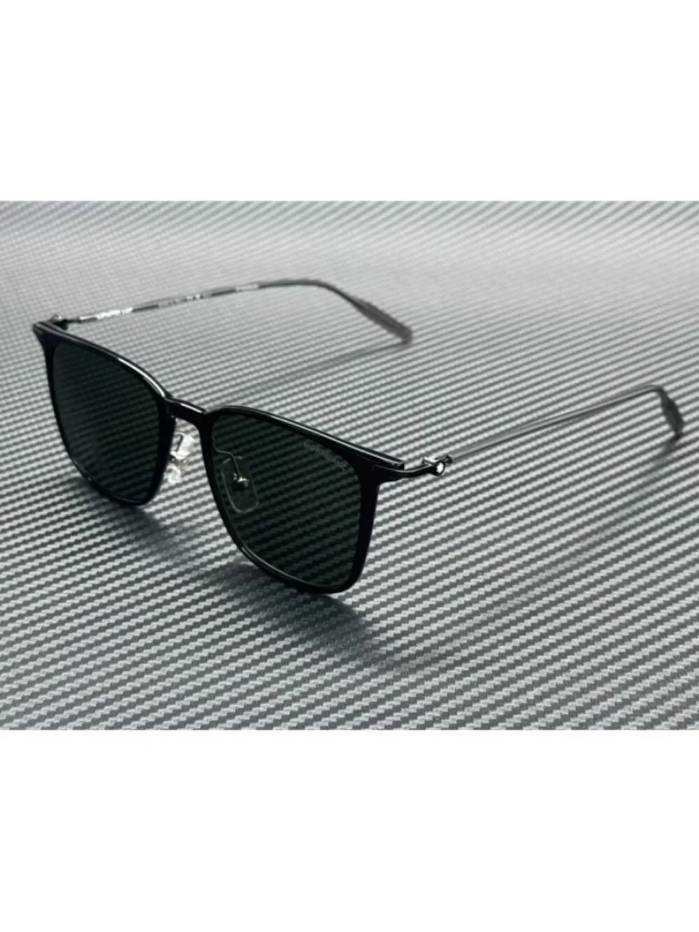 New Montblanc Men Black Sunglasses 52-18-145